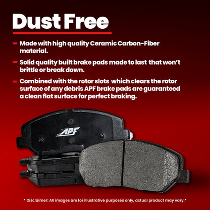 For Ford Fusion (13-20), Lincoln MKZ (13-20) Front Ceramic Brake Pads