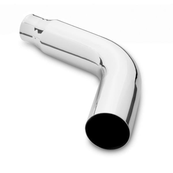 4 inch to 6 inch Chrome Elbow Exhaust Tip with Clamp