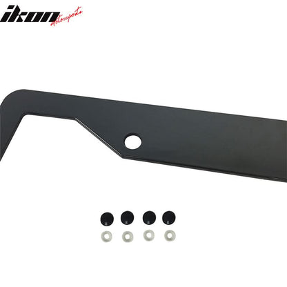 2PC License Plate Frame Cover Tag Holder Bracket  & Screw Cap