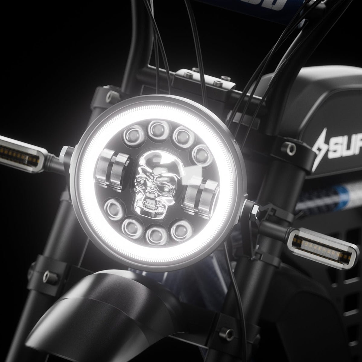 7" Skull Head LED Headlight for Super73