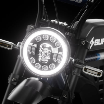 7" Skull Head LED Headlight for Super73