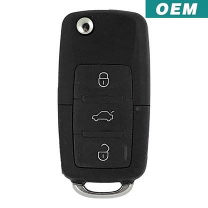 Volkswagen 2005-2010 OEM 4 Button Flip Key Remote NBG92596263 / 1K0 959 753 H