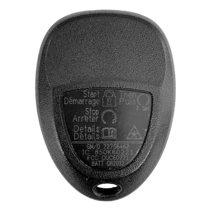 GM 2007-2014 OEM 6 Button Keyless Entry Remote with Hatch & Hatch Glass OUC60270