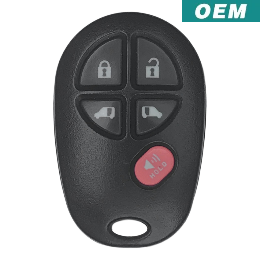 Toyota Sienna 2004-2020 5 Button Keyless Entry Remote GQ43VT20T (OEM)