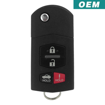 Mazda 6 2009-2010 4 Button Flip Key 5WK43451E (OEM)