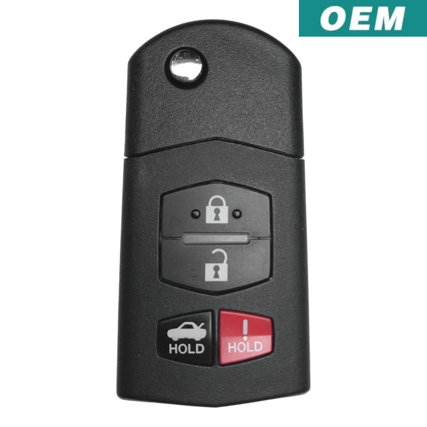 Mazda 2006-2015 OEM 4 Button Flip Key Remote BGBX1T478SKE125-01