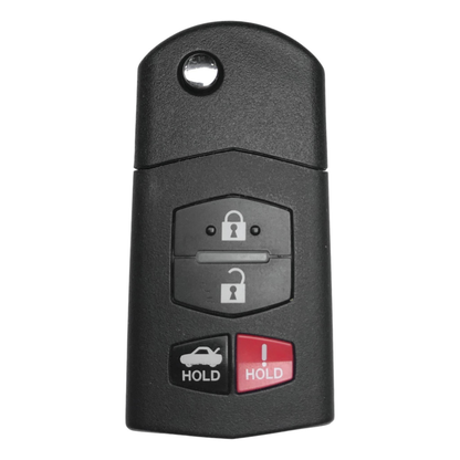 Mazda 2006-2015 OEM 4 Button Flip Key Remote BGBX1T478SKE125-01