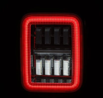 AlphaRex 19-24 Jeep Gladiator JT Nova-Series Prismatic LED Tail Lights - Chrome 602060 *Discontinued