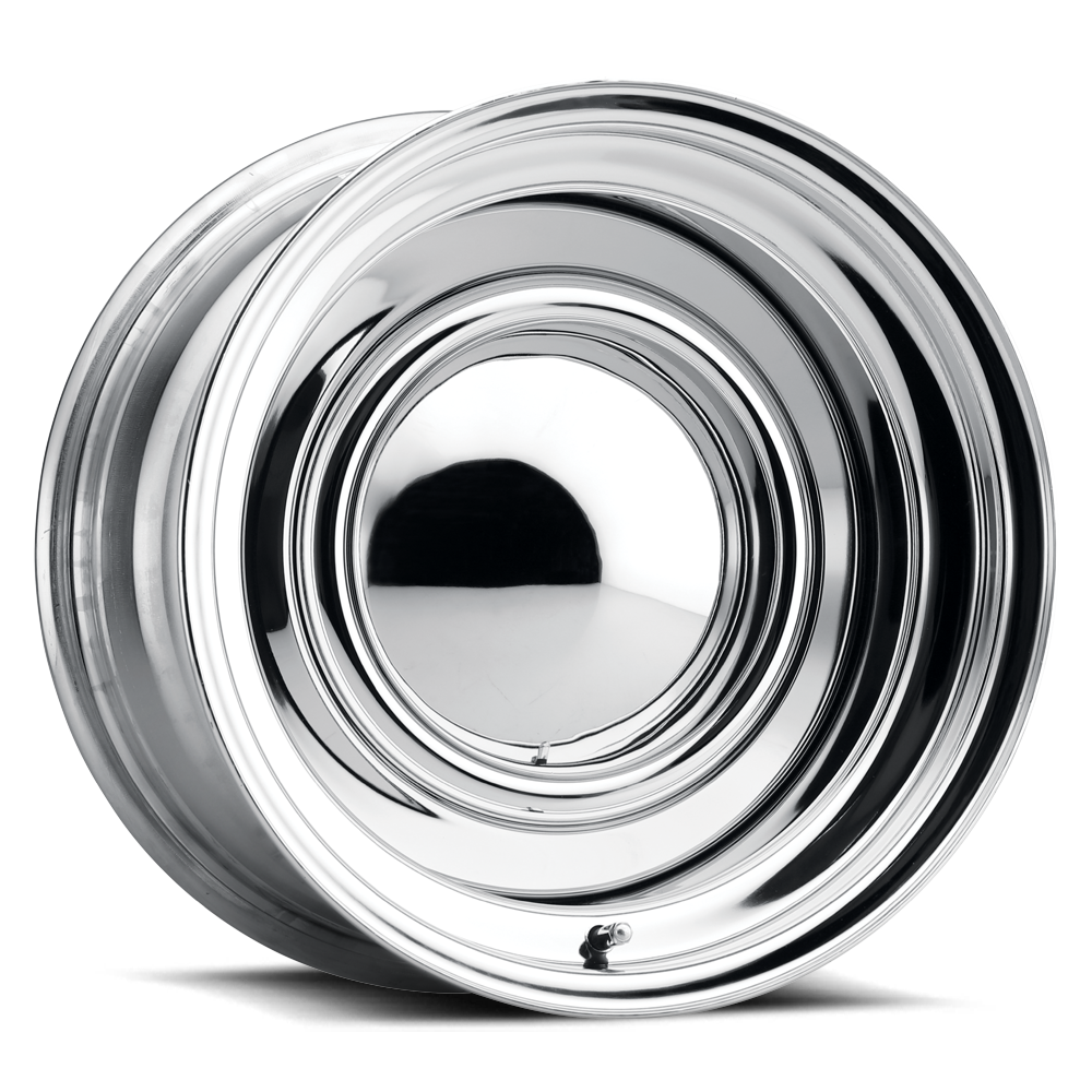 Allied Wheel Components CHROME SMOOTHIE 14X6 5X4.5/4.75 (3.75"BS) w/CAP