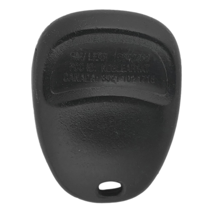 GM 2001-2004 OEM 3 Button Keyless Entry Remote KOBLEAR1XT 15042968
