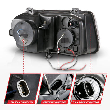 Anzo 2005-2010 Chrysler 300C Projector Headlights w/ Halo Chrome (CCFL) G2