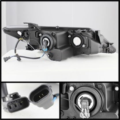Spyder Toyota Camry 12-14 Projector Headlights DRL Blk High 9005 (Not Included PRO-YD-TCAM12-DRL-BK 5072658