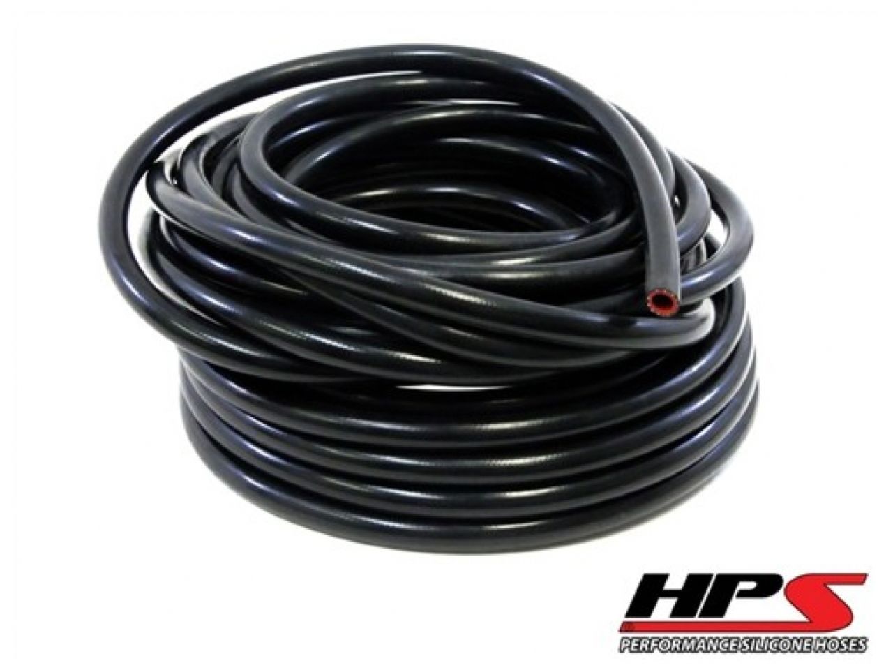HPS High Temp 3/8" ID (9.5mm) Reinforced Silicone Heater Hose Black - 25 F