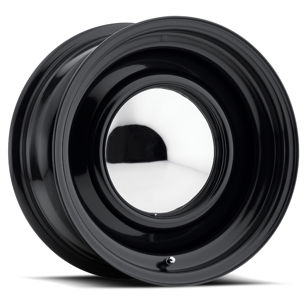 Allied Wheel Components BLACK SMOOTHIE 15X8 5X4.5/4.75 (4.25"BS) W/ CAP