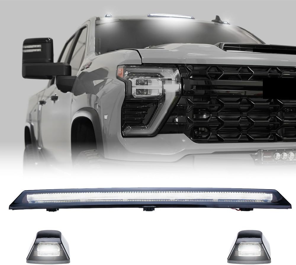 2020-2026+ GMC Chevy Sierra Silverado Smoked Switchback LED Mirror Lights