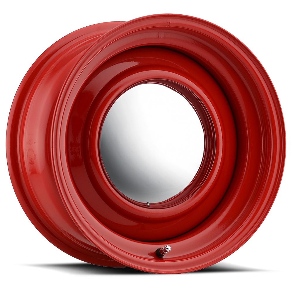 Allied Wheel Components BARON RED SMOOTHIE 15X7 5X4.5/4.75 (4.125"BS) W/ CAP