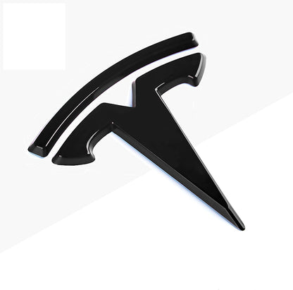TESLA Metal Gloss and Matte OEM Emblems Logo for Model 3 & Model Y Hood + Trunk in Gold, Red, Gloss and Matte Black