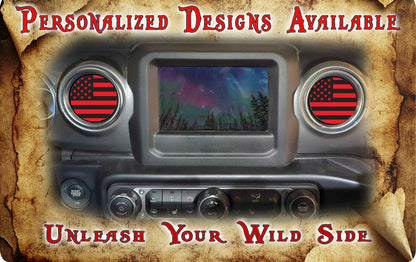 Steering wheel decal red and black flag decal 216