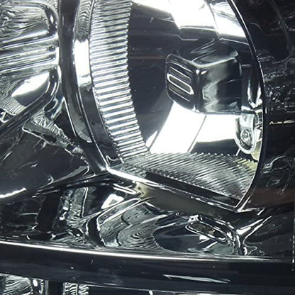 Dna Motoring Hlohcsil07smam Smoke Lens Amber Headlights Compatible With 0713 Silverado 1500