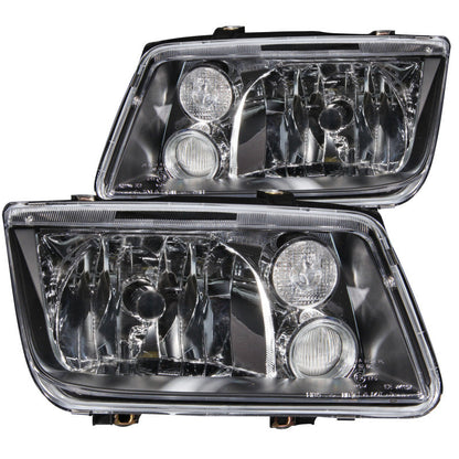 Anzo 1999-2005 Volkswagen Jetta Crystal Headlights Black w/o Bulbs