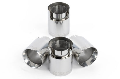 Dinan Valved Axle-Back Exhaust - 2020-2025 BMW X5M/X6M Stainless Steel - Polished Tips - F95/F96