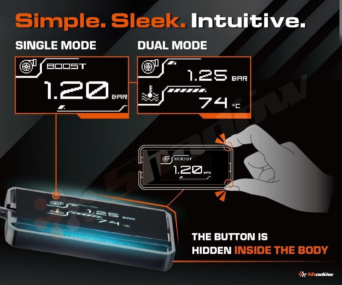 Shadow D-METER-2 Plus Multi OBD2 Display Gauge