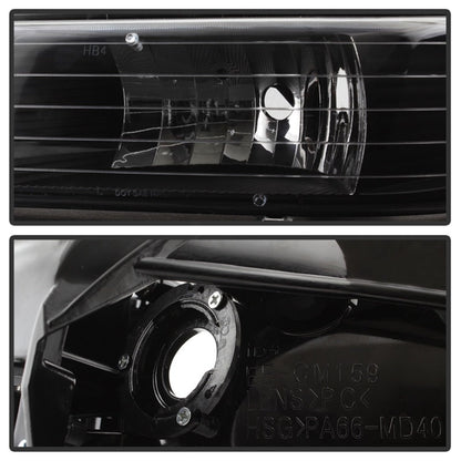 SPYDER Xtune Chevy TahOE 00-06 Amber Crystal Headlights Black HD-JH-CSIL99-BK 5064240