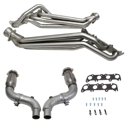BBK 15-23 Ford Mustang GT 5.0 1-7/8in Long Tube Headers (304SS) w/High Flow Catted Mid Pipe 18567