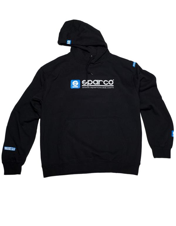 Sparco Sweatshirt Hooded WWW Blk Lrg