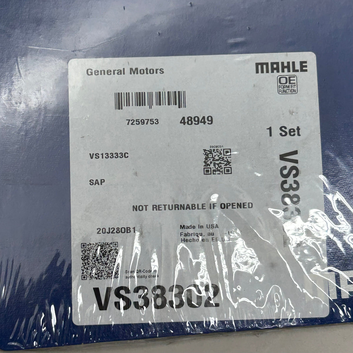 MAHLE Valve Cover Gasket Replacement Set For Cadillac  VS38302