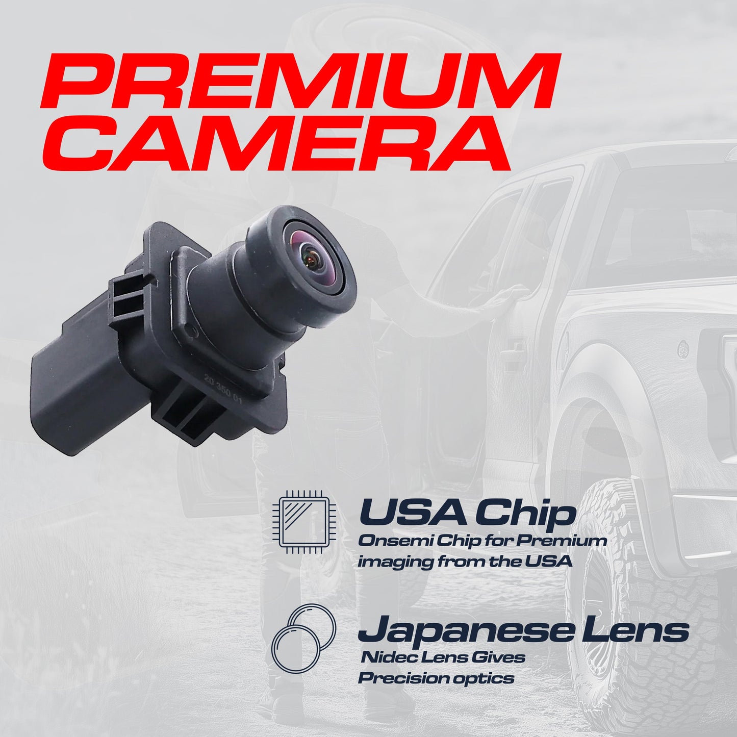 Ford F150 (2012-2014) OEM Replacement Backup Camera OE Part # EL3Z-19G490-D, BL3Z-19G490-B, AL3Z-19G490-A, CL3Z-19G490-C, CL3Z-19G490-D