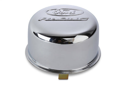 Ford Racing Chrome Breather Cap w/ Ford Racing Logo - Twist Type 302-200