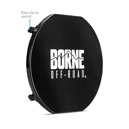 Borne Off-Road 7in Round Light Cover Black BNLT-COV-RD7BK