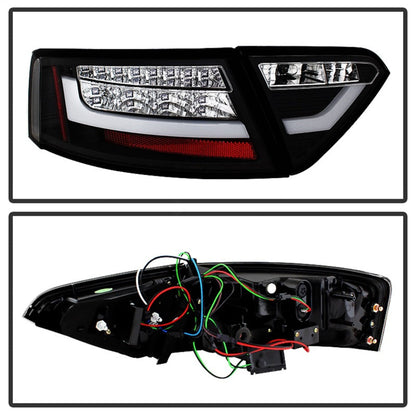 Spyder Audi A5 08-12 LED Tail Lights Black ALT-YD-AA508-LED-BK 5082275