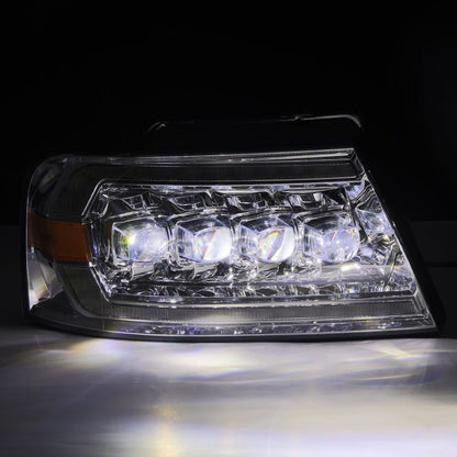 AlphaRex 04-08 Ford F150 / 06-08 Lincoln Mark LT NOVA LED Proj Headlights Chrome w/Activ Light/Seq 880129 *Discontinued