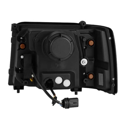 AlphaRex 92-96 Ford F-Series/Bronco NOVA-Series LED Proj Headlight Alpha-Bk w/Actv Light SS & SBDRL 880269 *Discontinued