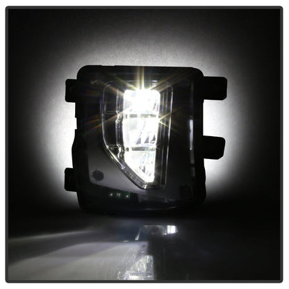 Spyder 16-18 Chevy Silverado 1500 OEM Style Full LED Fog Light w/Switch - Clear (FL-CSIL16-LED-C) 9043215