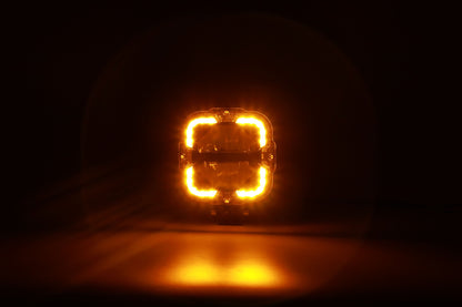Shoreline Offroad Pro Series Bright White LED 4” Pods with Amber DRL