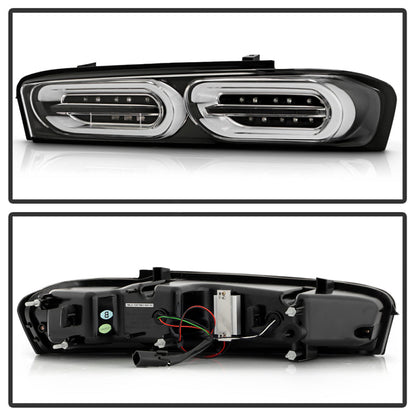 Spyder Chevy Camaro 16-18 Halogen LED Tail Lights Black ALT-YD-CCAM16HAL-SEQ-BK 5087218