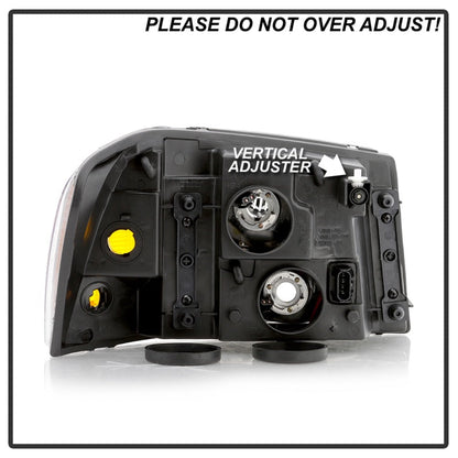 SPYDER xTune 02-09 GMC Envoy OEM Style Headlights - Black (HD-JH-GEN02-AM-BK) 9042652