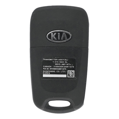 Kia Sportage 2012-2013 OEM 3 Button Flip Key Remote NYOSEKSAM11ATX (SL)