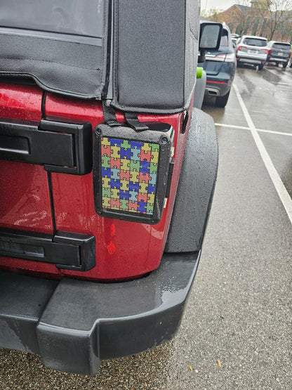 Autism puzzle taillight cover decal 40