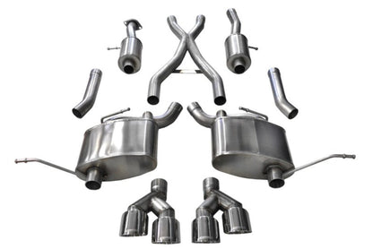 Corsa 11-20 Jeep Grand Cherokee 3.6L V6 Polished Sport Cat-Back Exhaust 14984