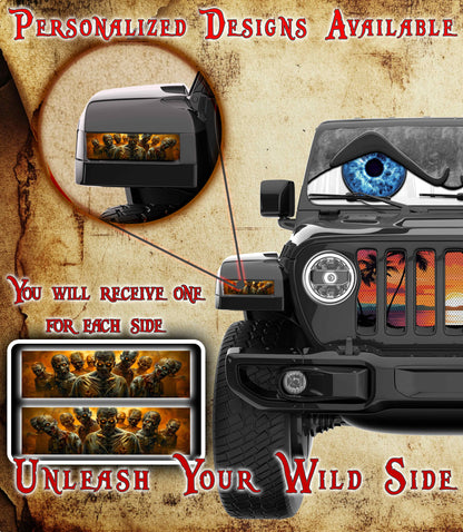 Zombie Jl and Gladiator Turn signal decal. 64