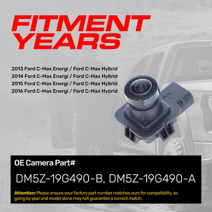 Ford C-Max Energi (2013-2016), C-Max Hybrid (2013-2016) OEM Replacement Backup Camera OE Part # DM5Z-19G490-A, DM5Z-19G490-B