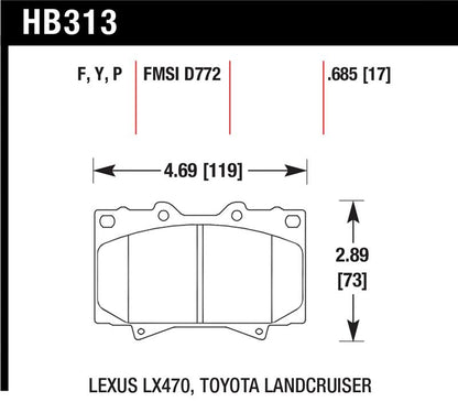 Hawk LTS Street Brake Pads