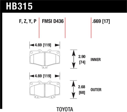 Hawk LTS Street Brake Pads