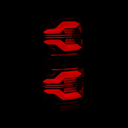 AlphaRex 14-21 Toyota Tundra LUXX LED Taillights Black/Red w/Activ Light/Seq Signal 672050 *Discontinued