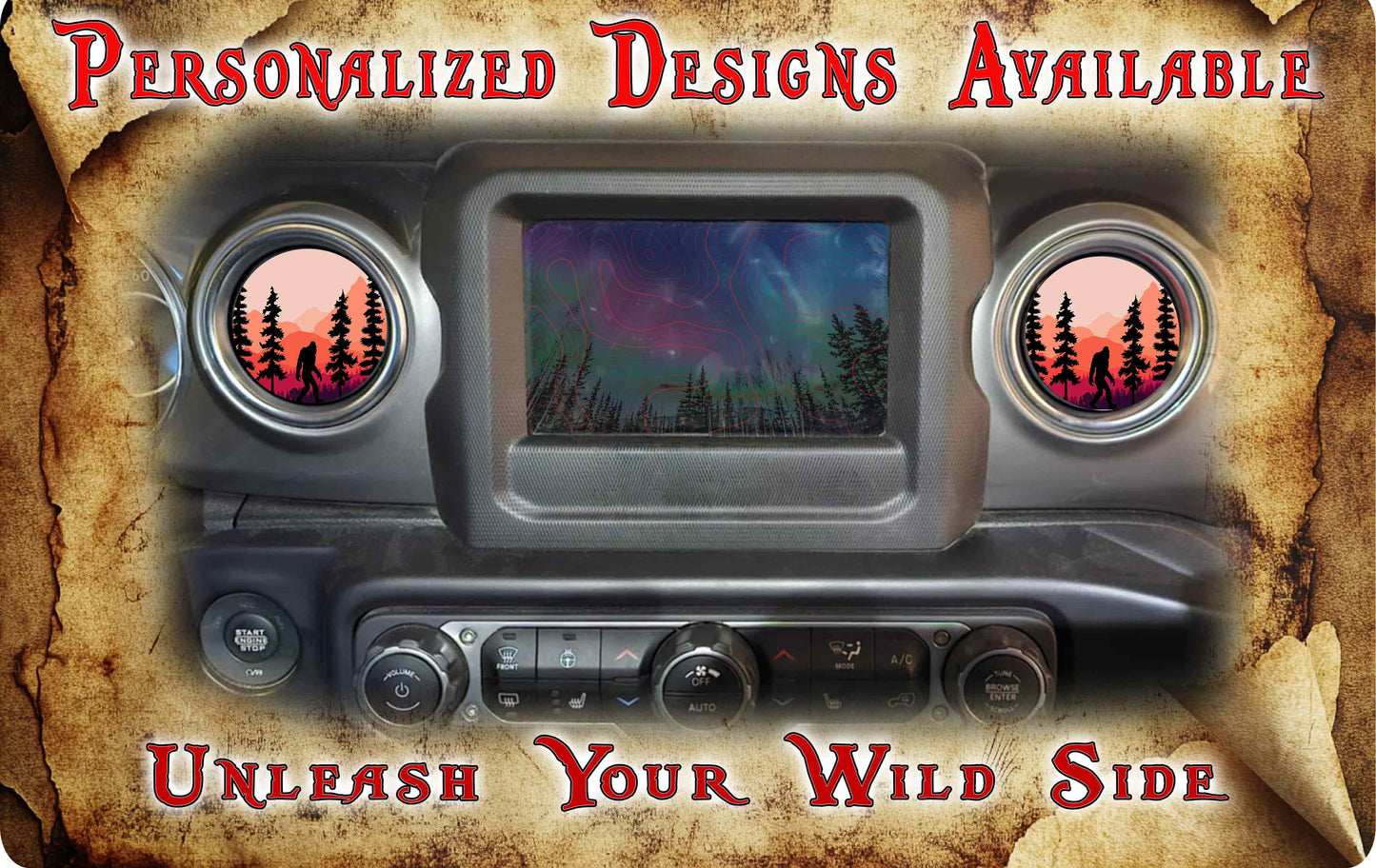 Steering wheel decal Sasquatchy 222