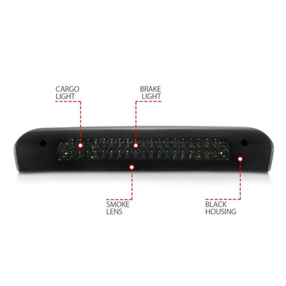 Anzo 2002-2008 Dodge Ram 1500 LED 3rd Brake Light Smoke B - Series